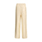 Loulou De Saison Cream Viscose Casual Pants