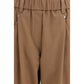 Brunello Cucinelli Brown Cotton Casual Pants