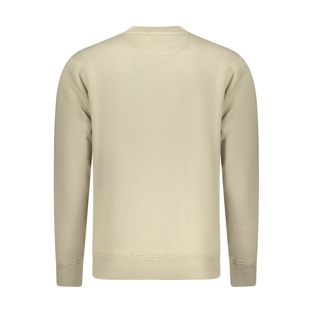 Coveri Moving Beige Cotton Men's Sweatshirt