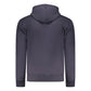 Coveri Moving Blue Cotton Men's Hooded Sweatshirt