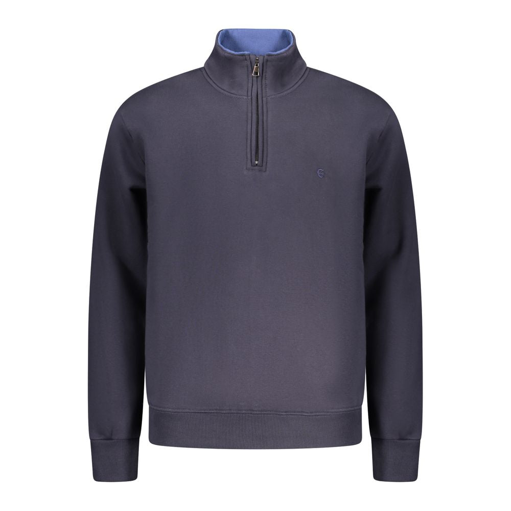 Coveri Moving Blue Cotton Men Sweatshirt