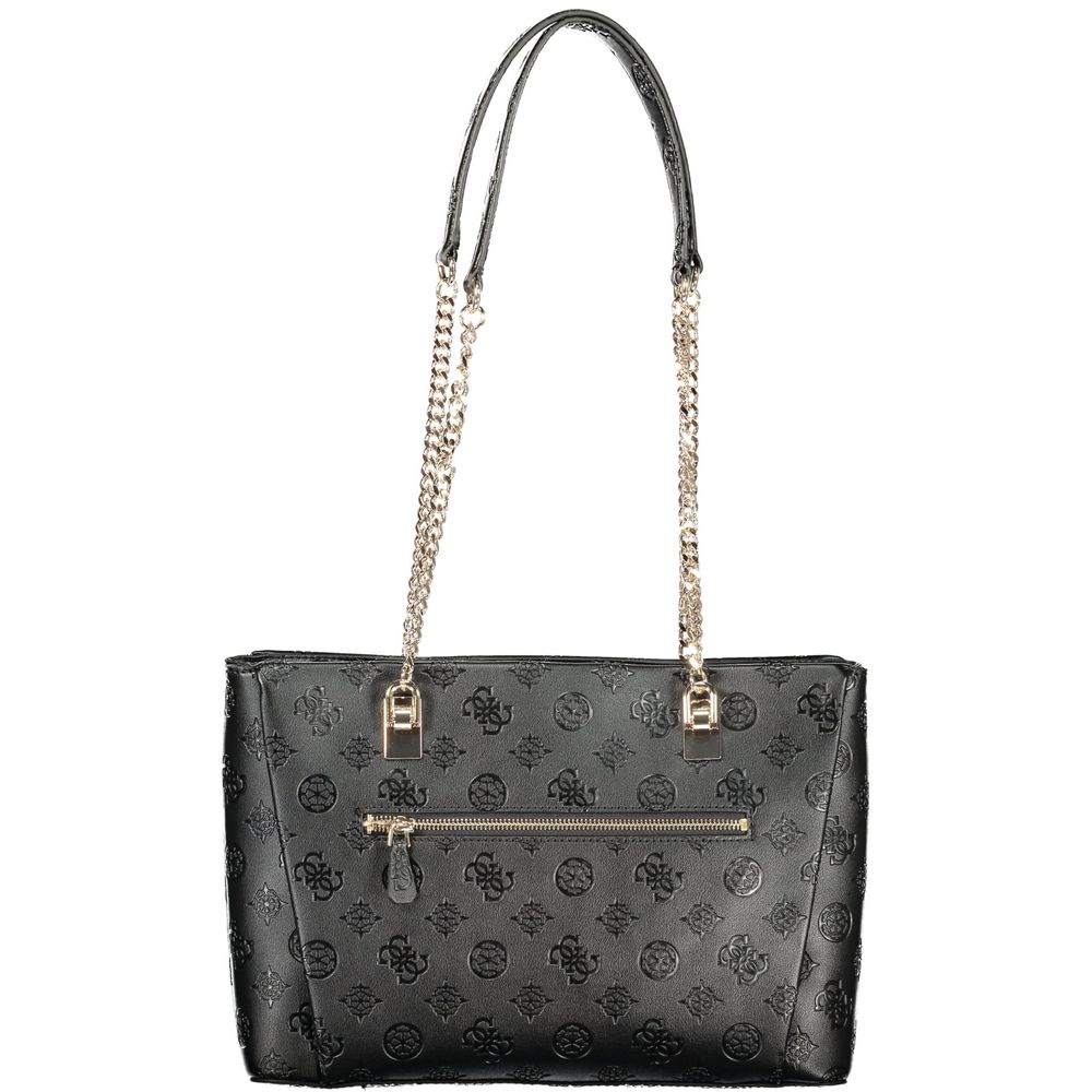 Guess Jeans Nero Poliuretano Women Handbag