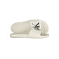 Calvin Klein White Polyurethane Men Slipper