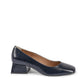 19V69 Italia Blue Leather Ballet Flats