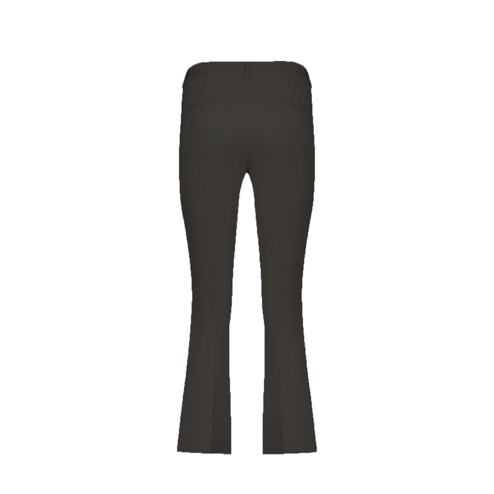 Herno Black Elastane Flared Pants