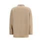Fabiana Filippi Beige Fleece Wool Dress Shirt