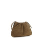 Brunello Cucinelli Brown Calf Leather Bos Taurus Clutch Bag