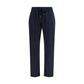 Brunello Cucinelli Blue Cotton Joggers (Workout Pants)