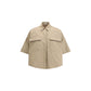 Brunello Cucinelli Beige Cotton Shortsleeve Shirt