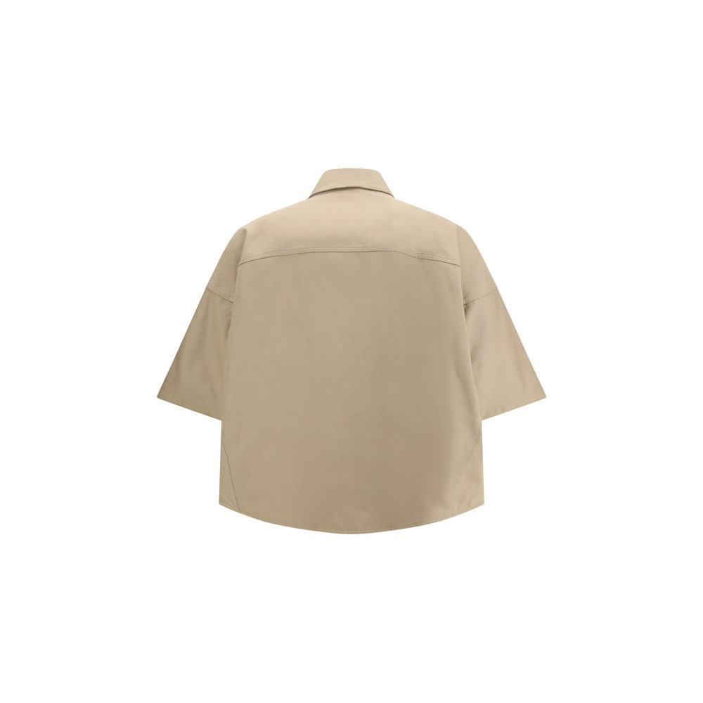 Brunello Cucinelli Beige Cotton Shortsleeve Shirt