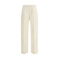 Fabiana Filippi Cream Cotton Casual Pants