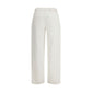 Loulou De Saison Cream Cotton Straight-Leg Jeans