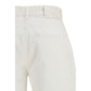 Loulou De Saison Cream Cotton Straight-Leg Jeans