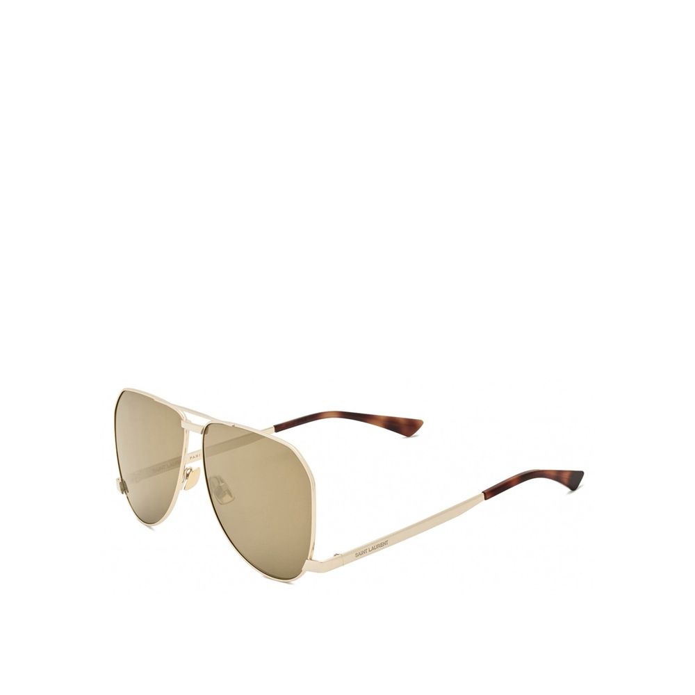 Saint Laurent Gold Metal Sunglasses
