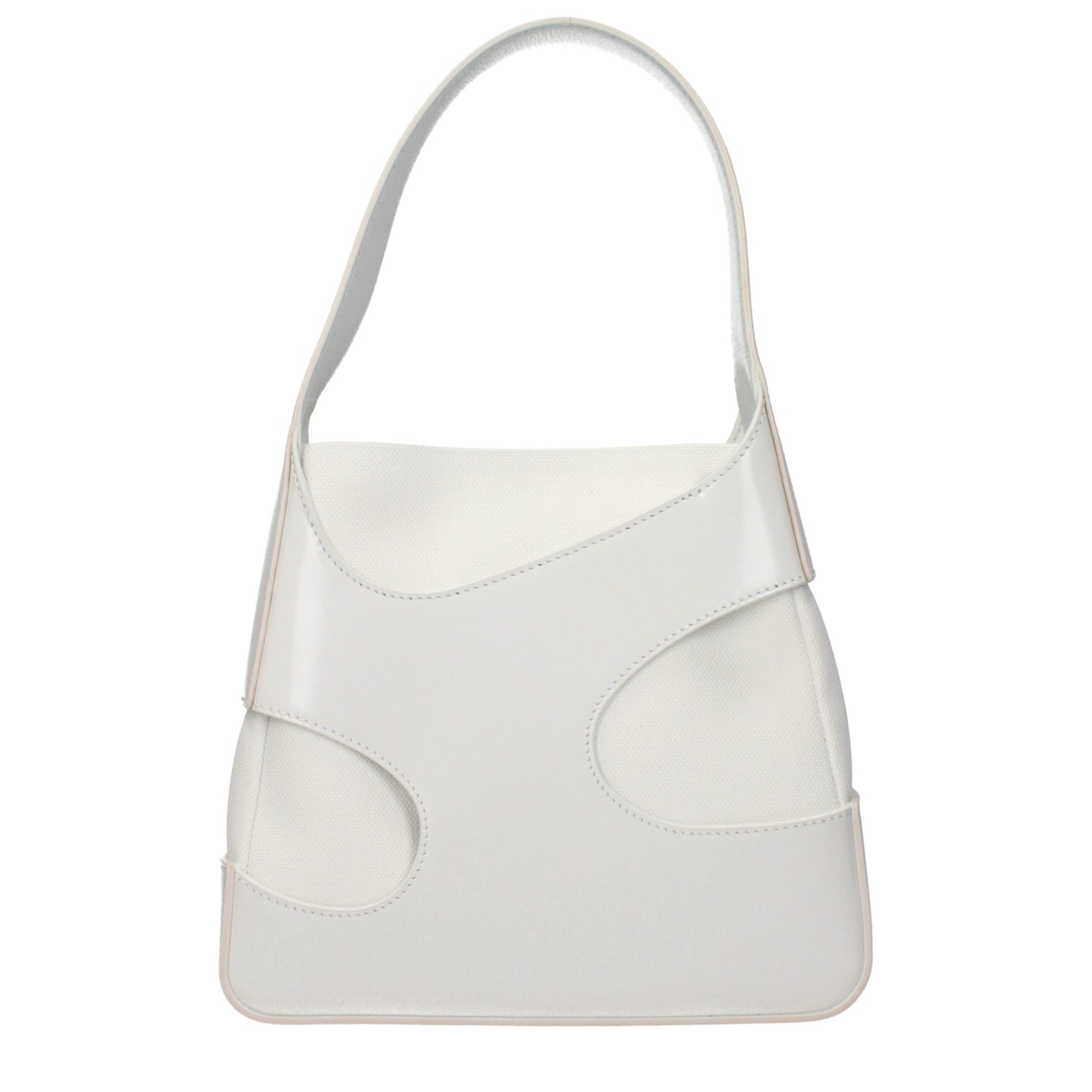 Salvatore Ferragamo White Fabric Handbag
