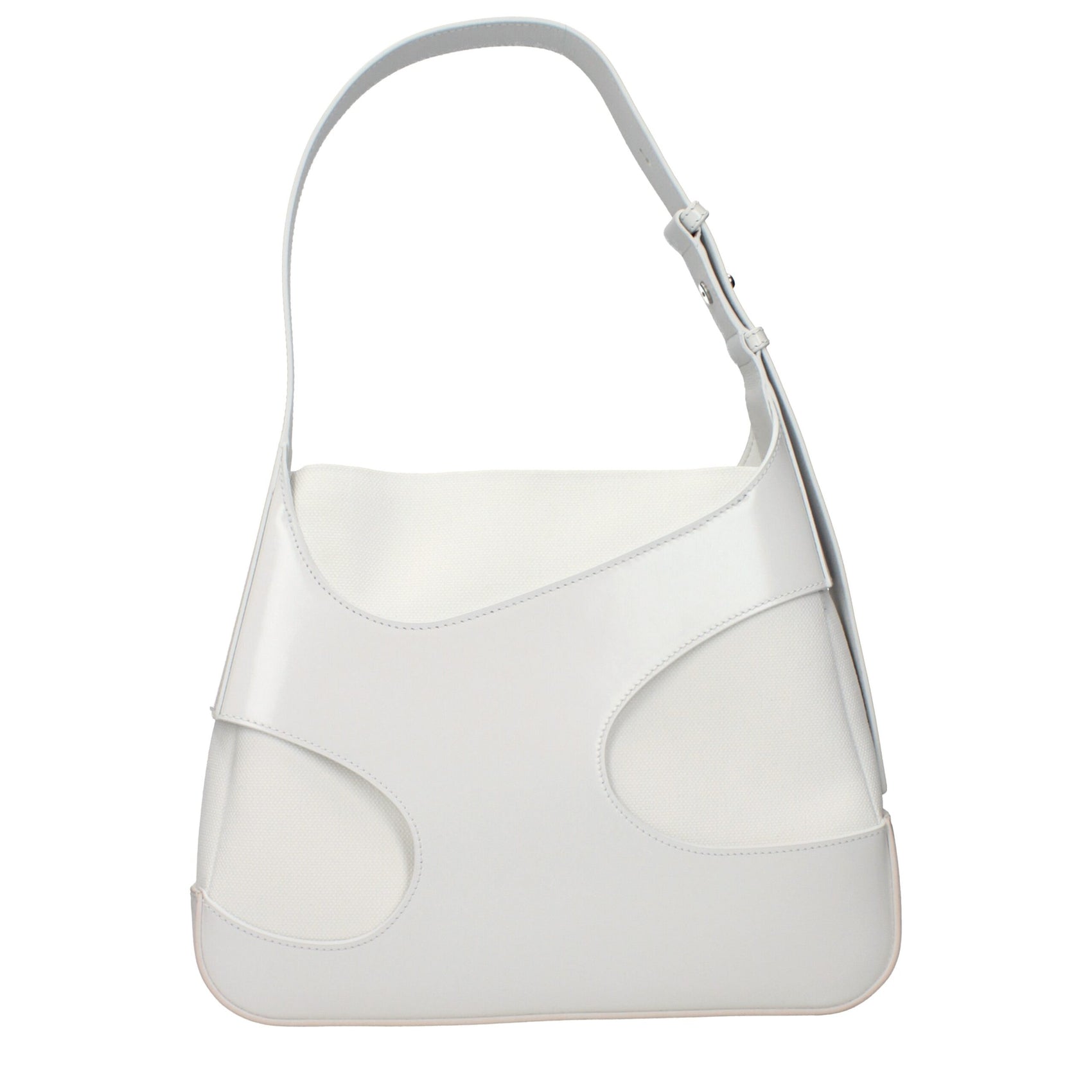 Salvatore Ferragamo White Leather Shoulder Bag
