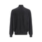 Brunello Cucinelli Black Fleece Wool Cardigan