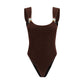 Oséree Brown Polyamide One-Piece Swimsuit