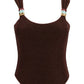 Oséree Brown Polyamide One-Piece Swimsuit