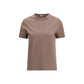 Brunello Cucinelli Brown Cotton T-Shirt