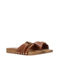 Isabel Marant Brown Leather Slippers
