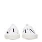Valentino Garavani White Fabric Slip-On Loafers