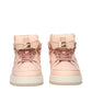 Fendi Pink Nylon High Top Sneakers