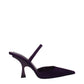The Attico Purple Leather Stiletto Heel Sandals