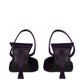 The Attico Purple Leather Stiletto Heel Sandals