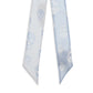 Alexander McQueen Light Blue Silk Scarf