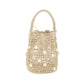 Alanui Beige Raffia Backet Bag