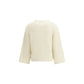 Fabiana Filippi Cream Fleece Wool Sweatshirt