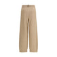 Fabiana Filippi Beige Fleece Wool Casual Pants