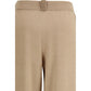 Fabiana Filippi Beige Fleece Wool Casual Pants