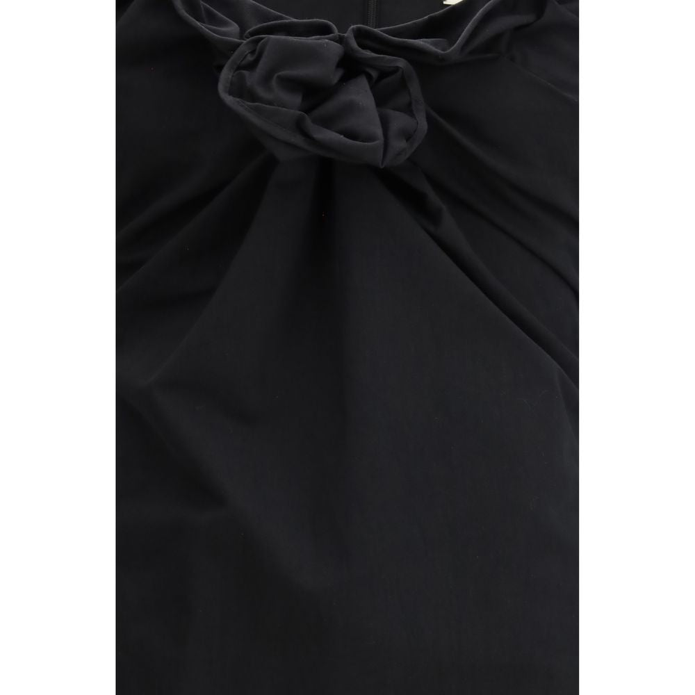 Magda Butrym Black Cotton Casual Dress