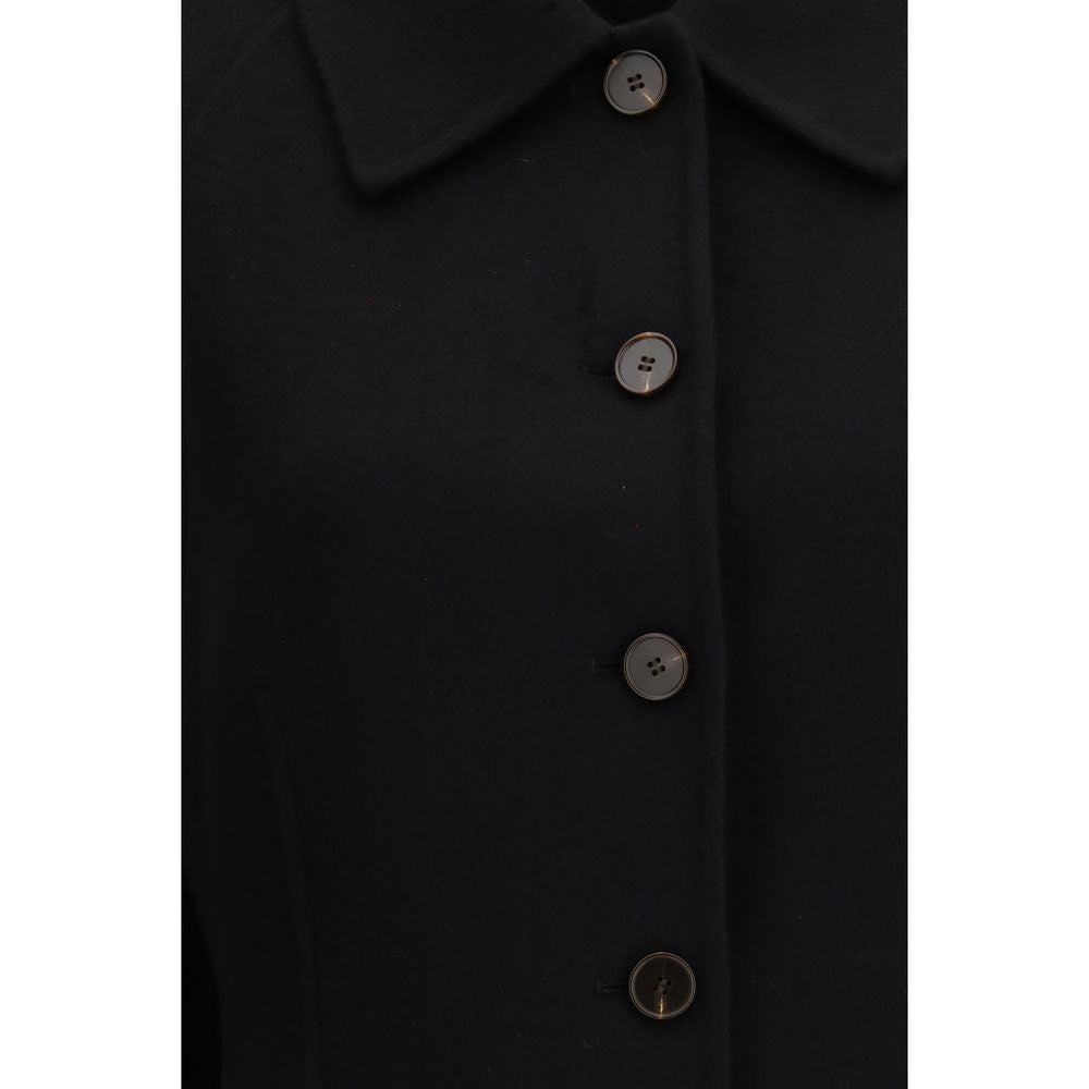 Rohe Black Wool Coat