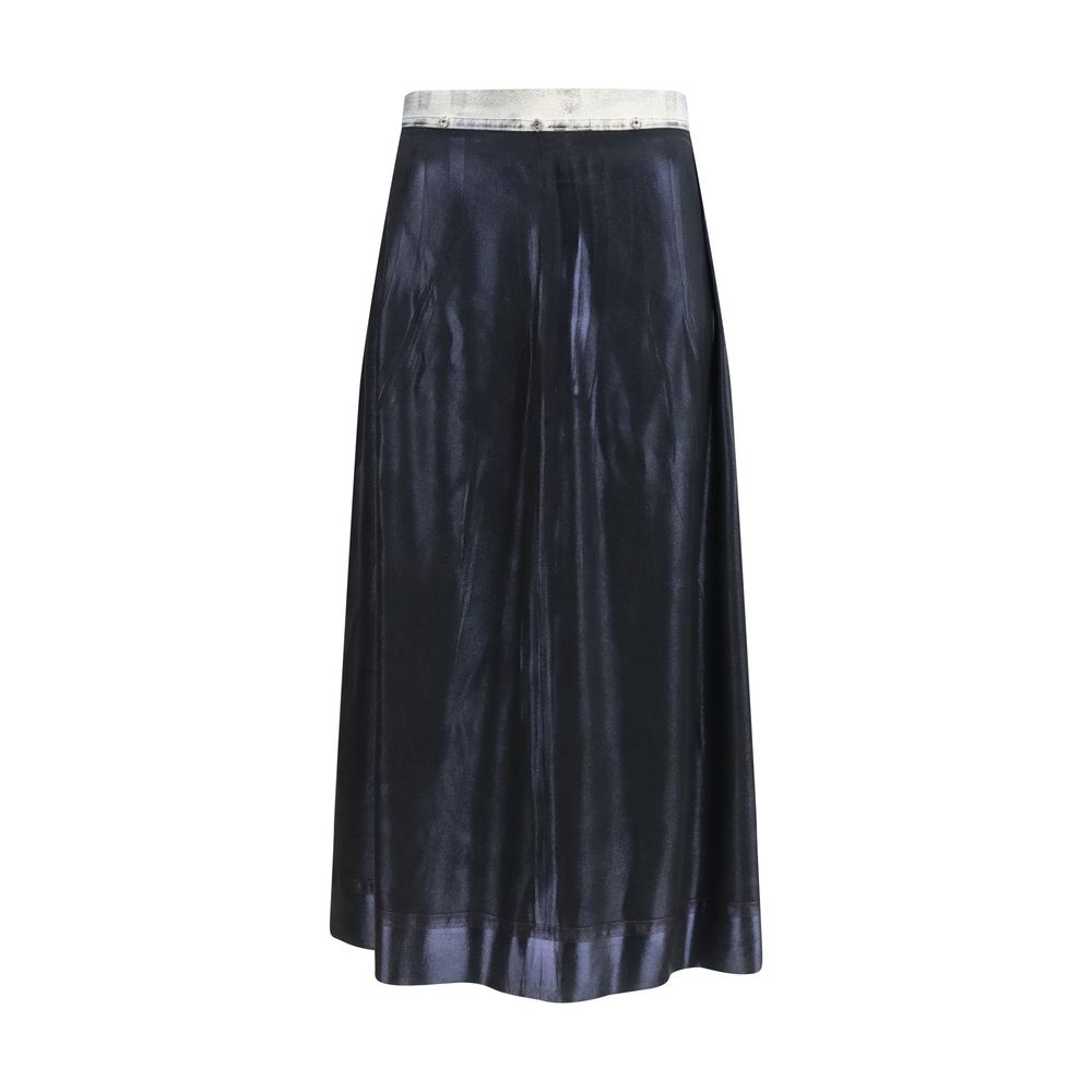 Margiela Blue Acetate Midi Skirt