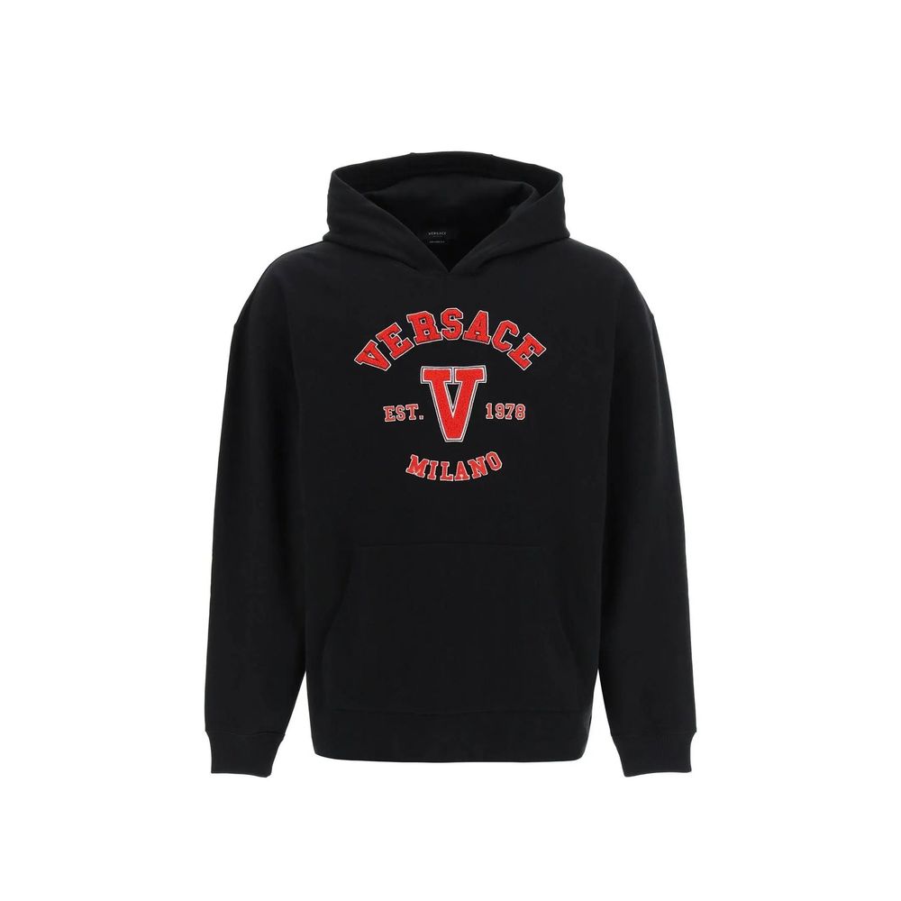 Versace Black Cotton Sweatshirt