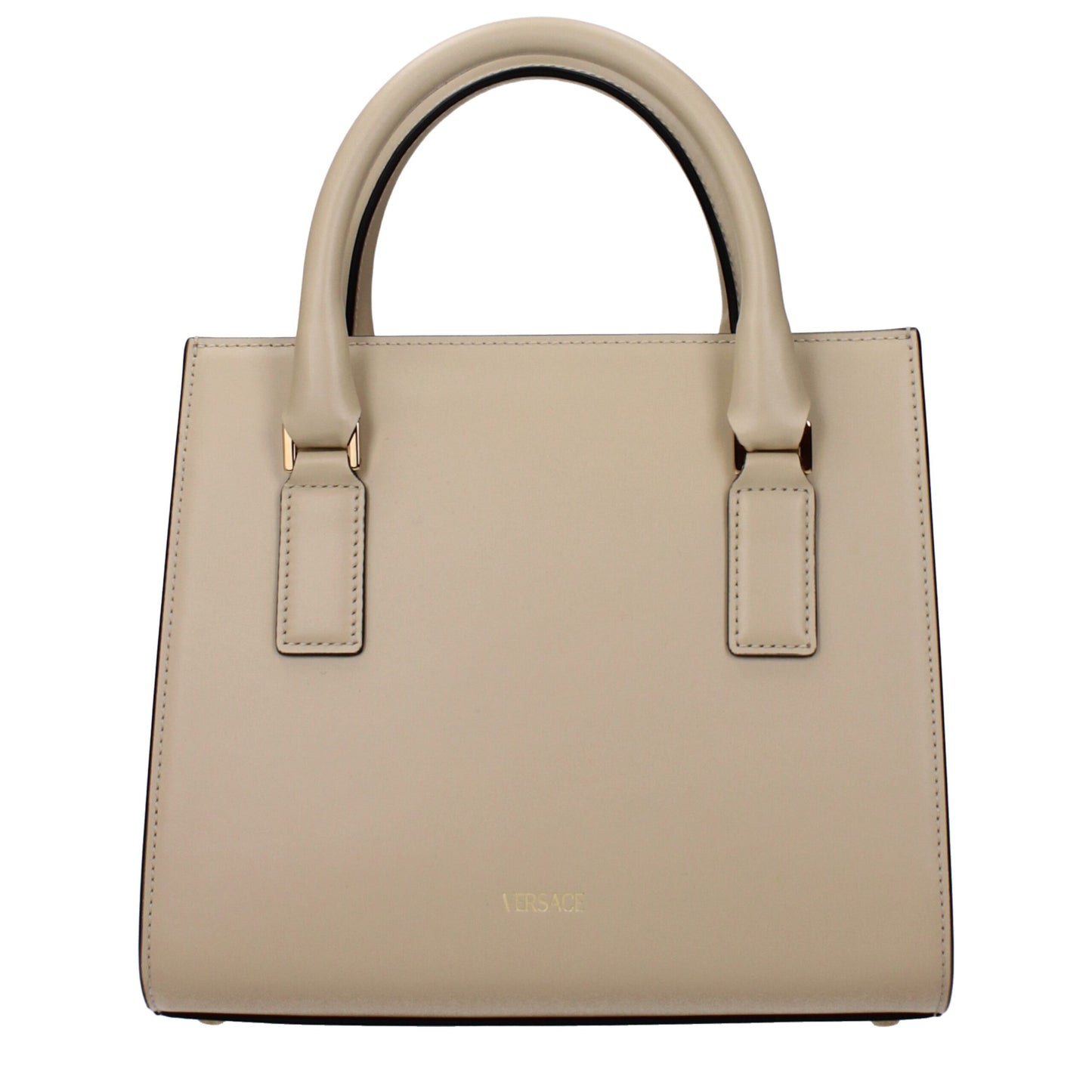 Versace Beige Leather Handbag