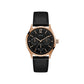 Guess Black Leather Dress Watch
