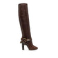 Dolce & Gabbana Brown Calfskin Ankle Boots