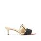 Manolo Blahnik Beige Leather Flat Sandals