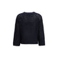 Fabiana Filippi Black Fleece Wool Sweatshirt