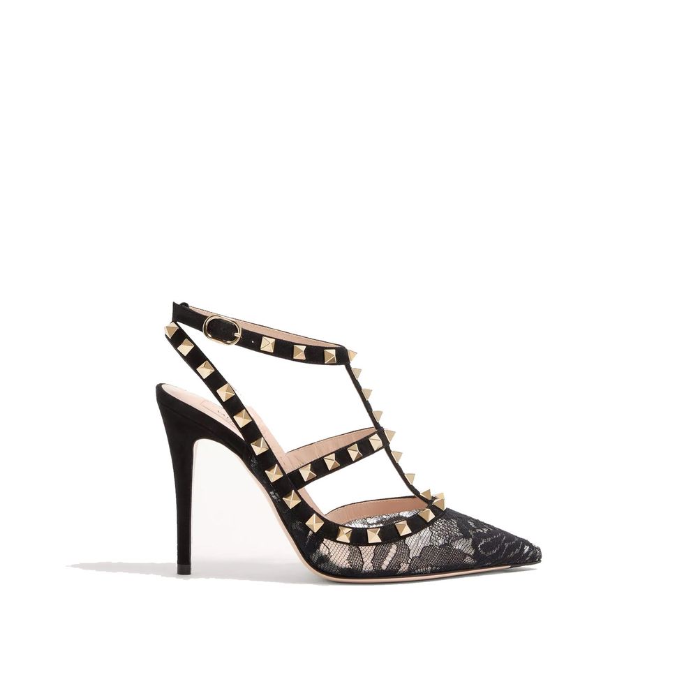 Valentino Garavani Black Calfskin Lace-Up