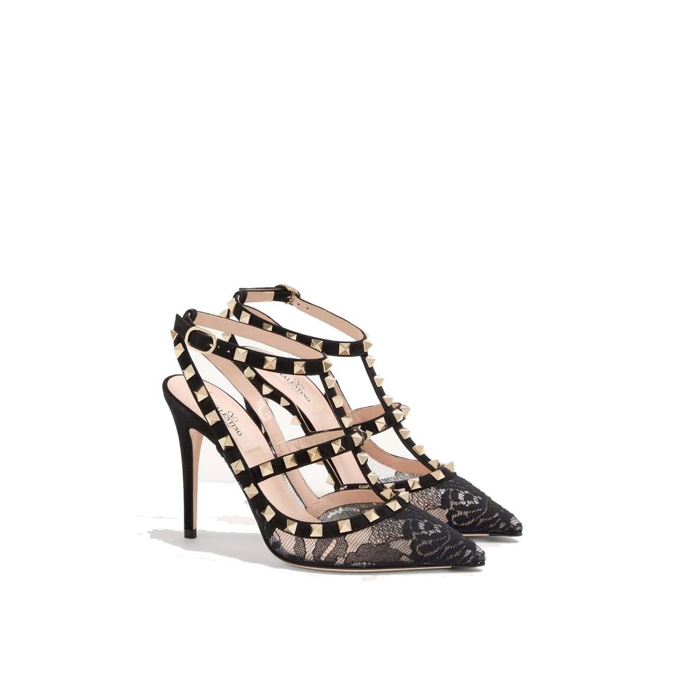 Valentino Garavani Black Calfskin Lace-Up
