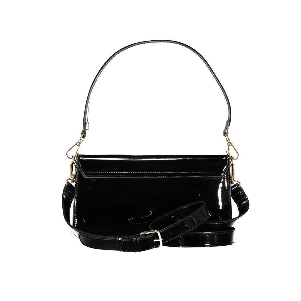 Mario Valentino Black Polyurethane Women Handbag