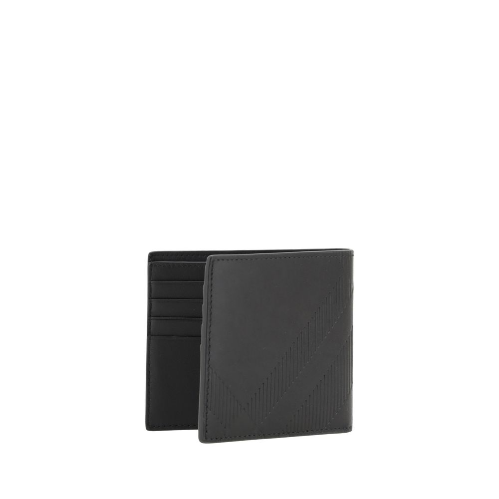 Burberry Black Calf Leather Bos Taurus Wallet