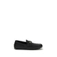 Gucci Black Calf Leather Bos Taurus Slip-On Loafers