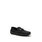 Gucci Black Calf Leather Bos Taurus Slip-On Loafers