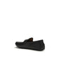 Gucci Black Calf Leather Bos Taurus Slip-On Loafers